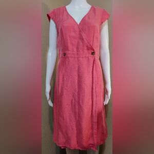 J. Crew Linen/Cupio Wrap Dress